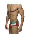 Underwear Addicted Contrast Mesh Bottom Brief Red 500197