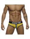 Cueca Addicted Double Piping Bottomless Brief Amarelo,500205