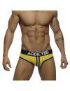 Underwear Addicted Double Piping Bottomless Brief, Yellow 500205