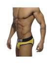 Underwear Addicted Double Piping Bottomless Brief, Yellow 500205