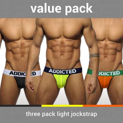 Pack 3 x Jockstrap Addicted Light 500206