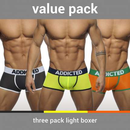 Pack 3 x Boxers Addicted Light,500207